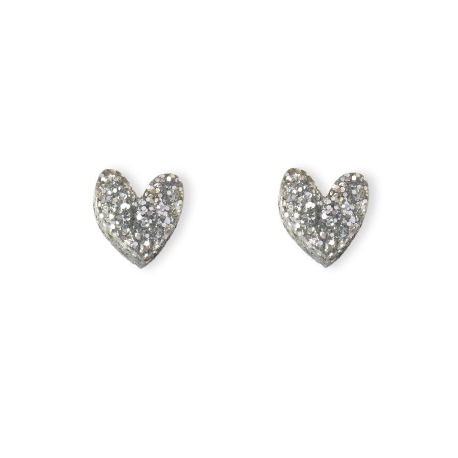 Accessories Charlie Pickles | Heart Stud Earrings (Various Colours)