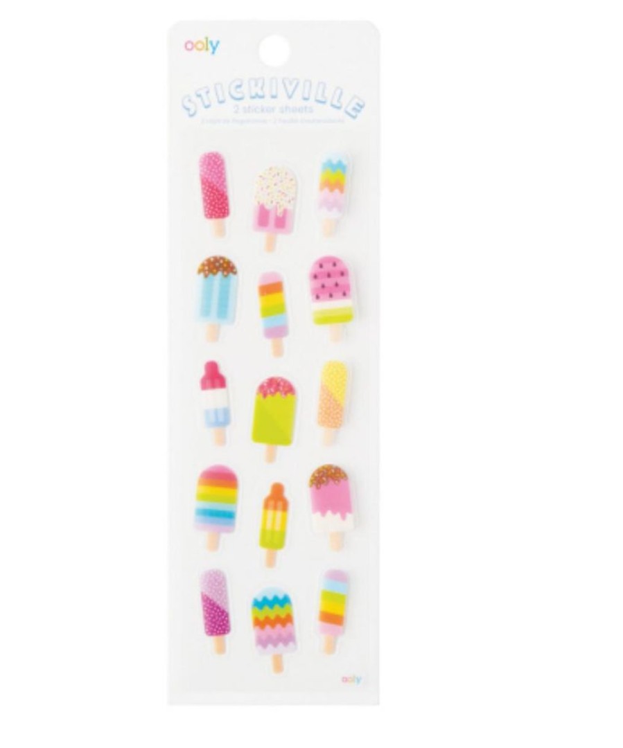 Stationery Charlie Pickles | Stickiville Skinny-Ice Pops (Clear)