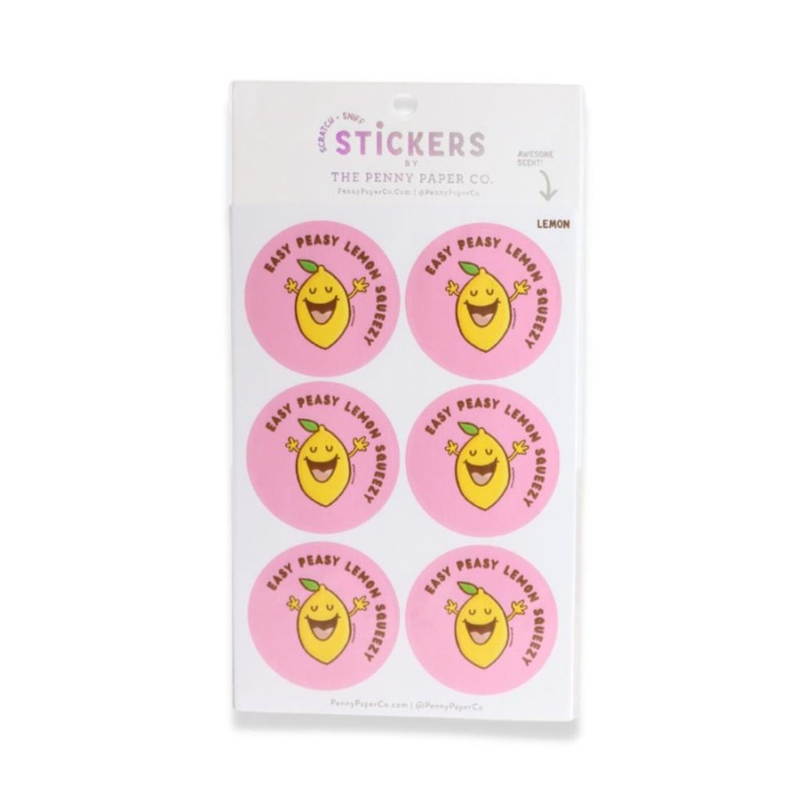 Stationery Charlie Pickles | Easy Peasy, Lemon Squeezy, Lemon Scented Scratch And Sniff Stickers