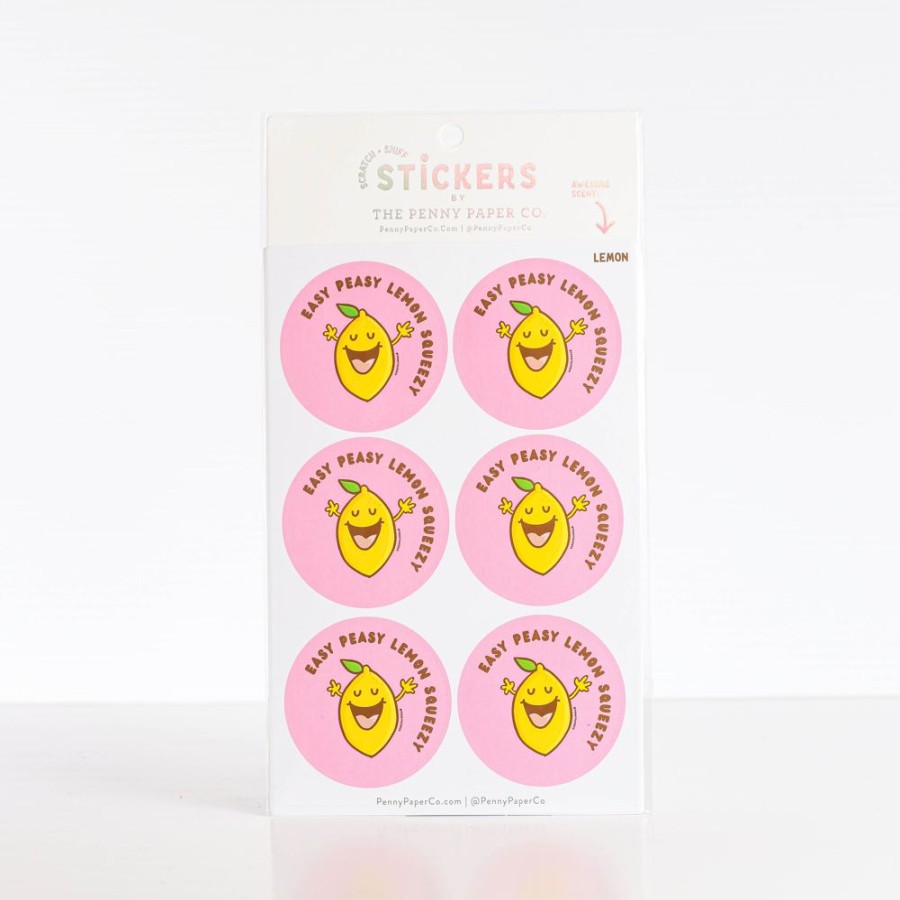 Stationery Charlie Pickles | Easy Peasy, Lemon Squeezy, Lemon Scented Scratch And Sniff Stickers