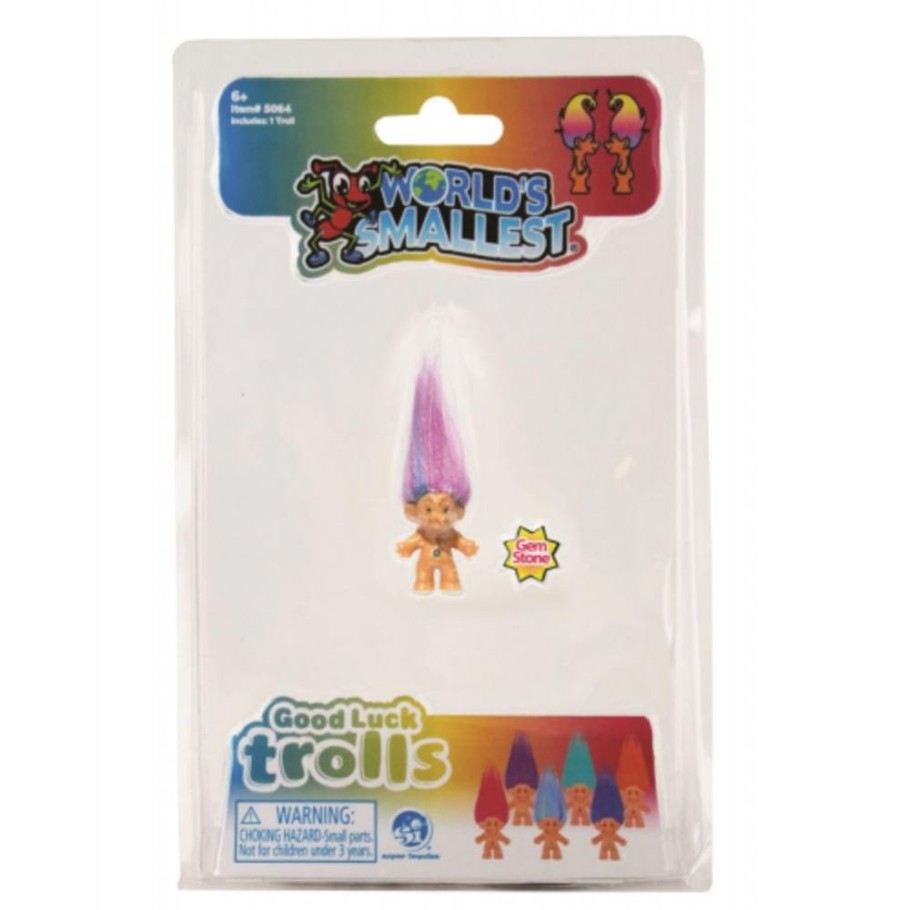 Toys & Fun Stuff Charlie Pickles | World'S Smallest Good Luck Troll (Ships Assorted)