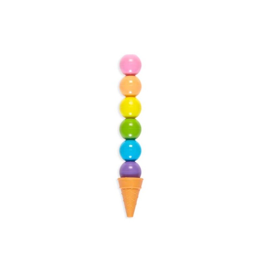 Toys & Fun Stuff Charlie Pickles | Ice Cream Cone Scented Stacking Crayons