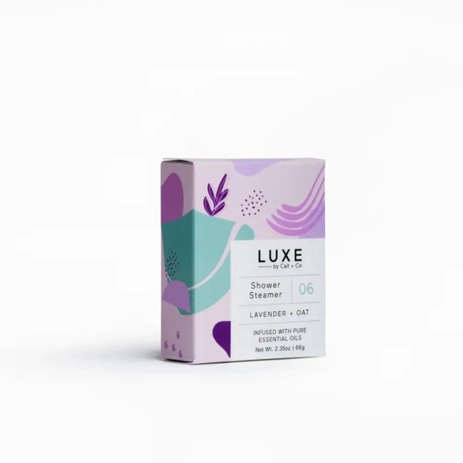 Wellness Charlie Pickles | Luxe Lavender + Oat Shower Steamer Fizzy Bomb