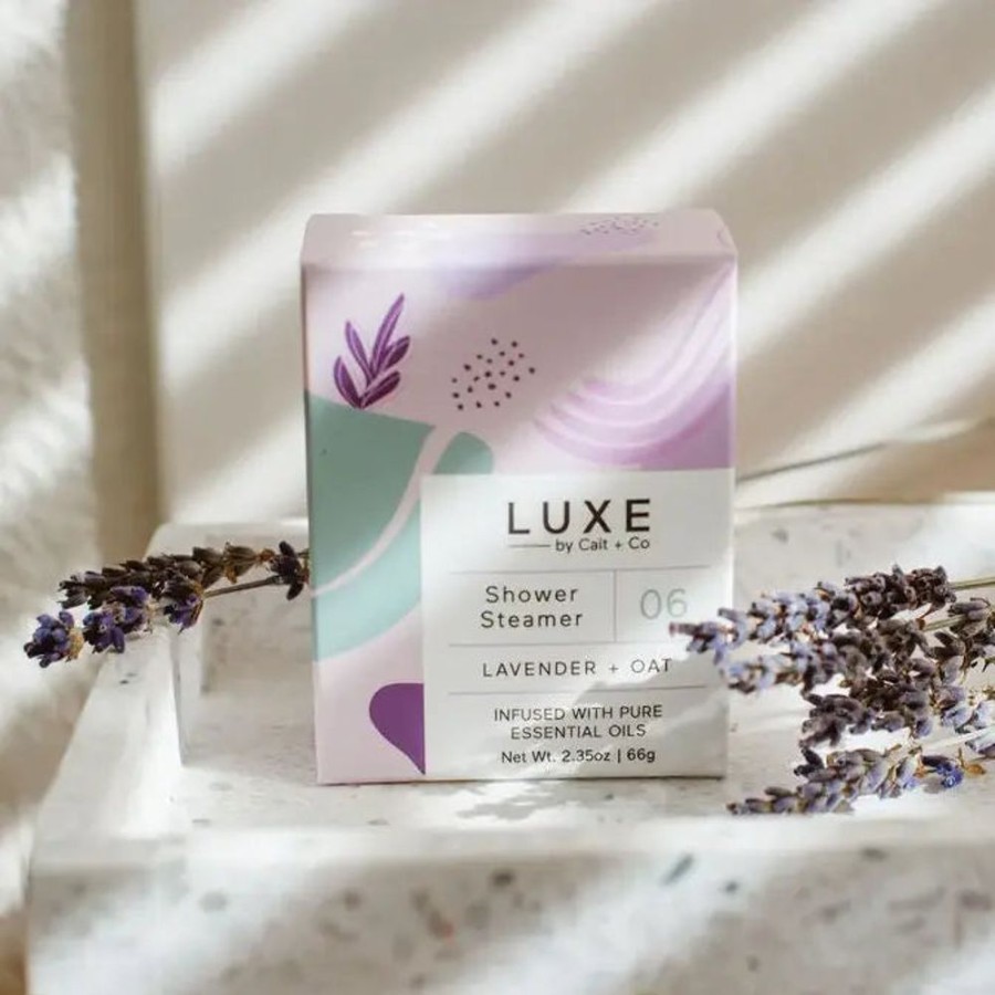 Wellness Charlie Pickles | Luxe Lavender + Oat Shower Steamer Fizzy Bomb