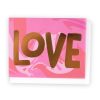 Stationery Charlie Pickles | Love, Pink Marble Greeting Card