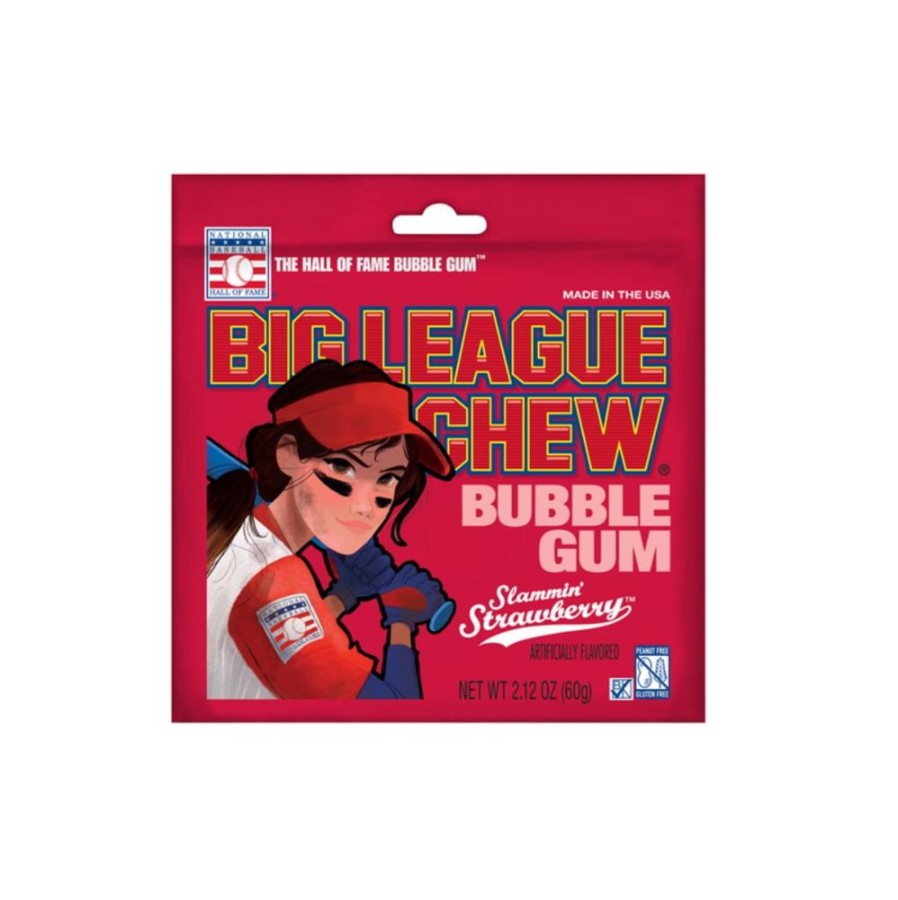 Candy & Treats Charlie Pickles | Big League Chew-Slammin Strawberry