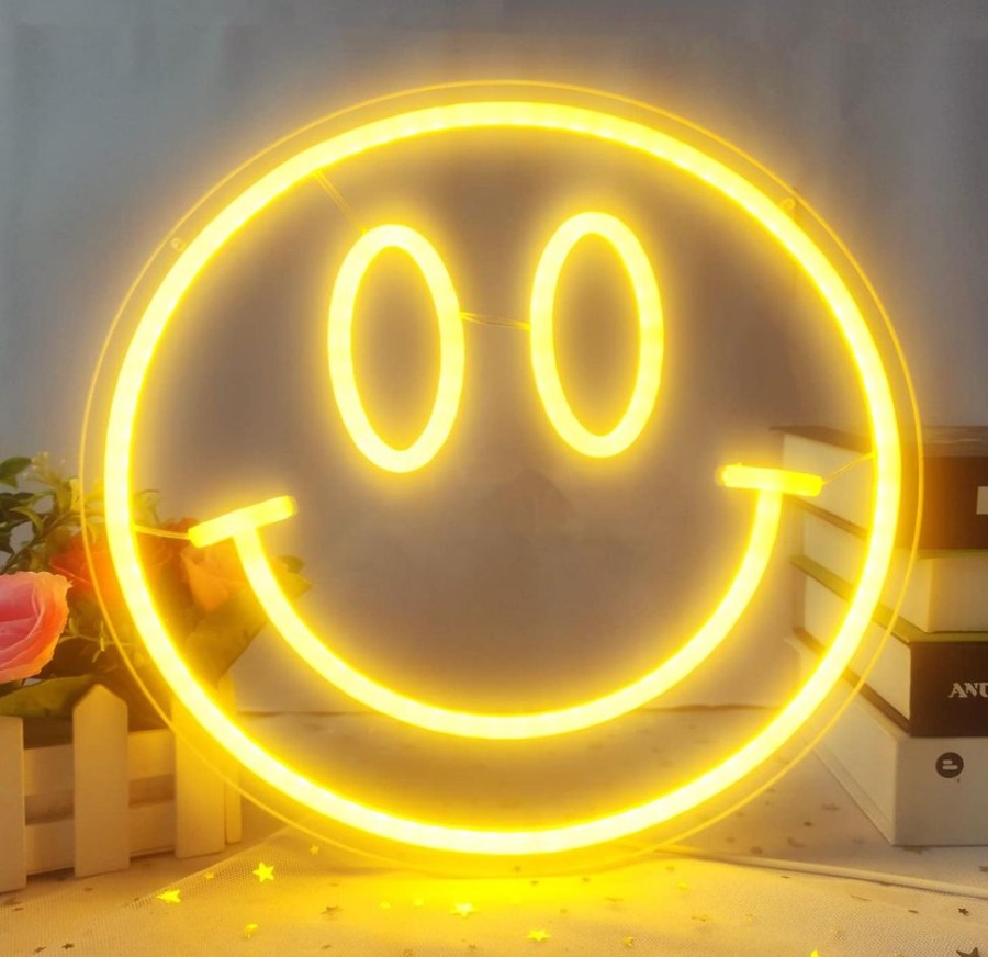 Home Charlie Pickles | Happy Face Neon Light