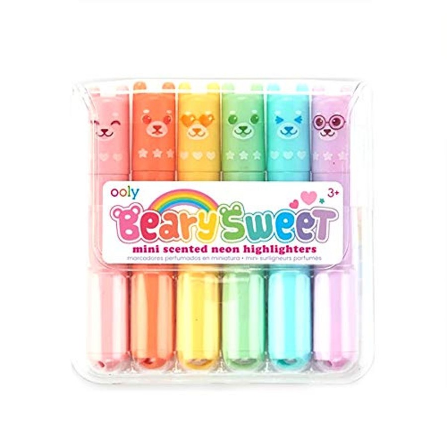 Stationery Charlie Pickles | Beary Sweet Mini Scented Highlighters (Set Of 6)