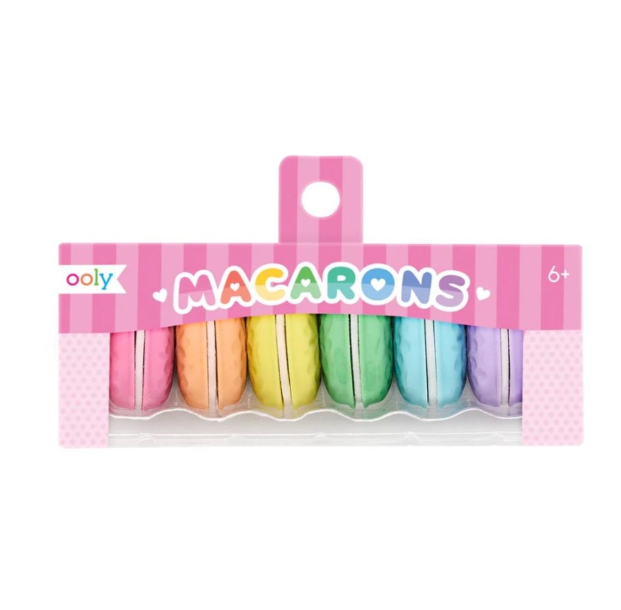 Toys & Fun Stuff Charlie Pickles | Macarons Scented Erasers (Set Of 6)