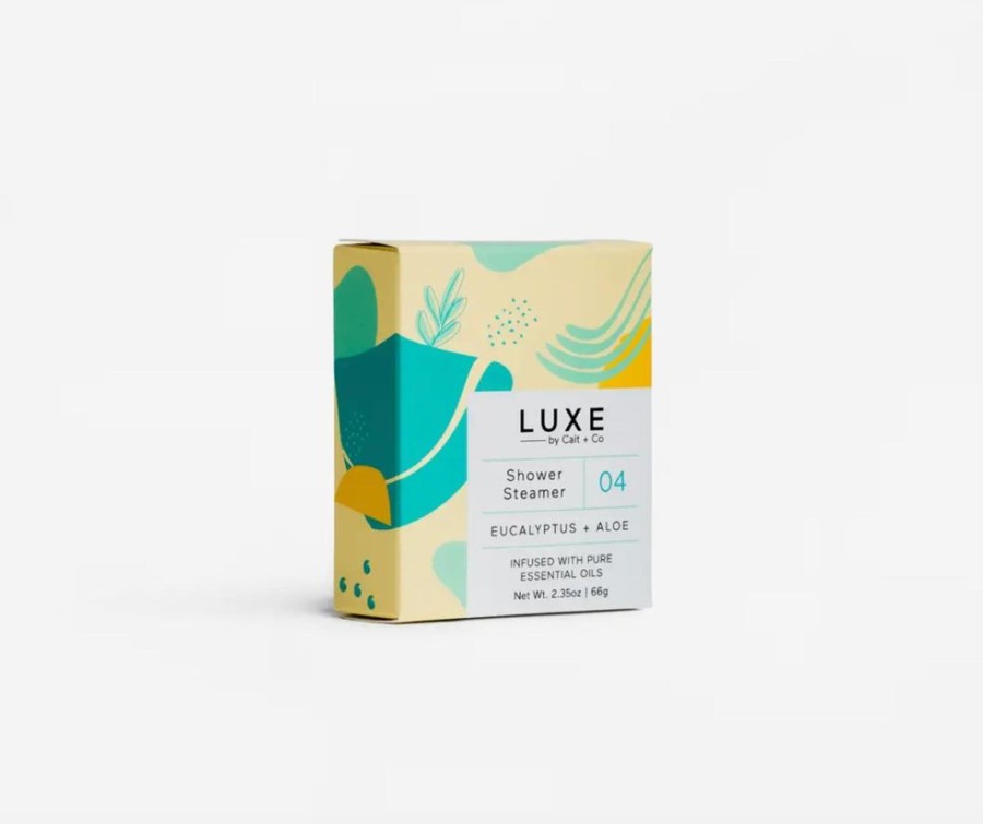 Wellness Charlie Pickles | Luxe Eucalyptus + Aloe Shower Steamer Fizzy Bomb