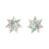 Accessories Charlie Pickles | Star Stud Earrings In Silver Sparkle