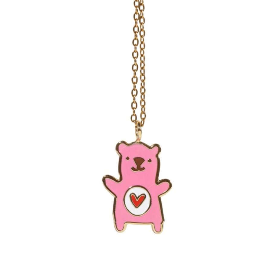 Accessories Charlie Pickles | Retro Bear Pendant Necklace, 14K Gold Plated