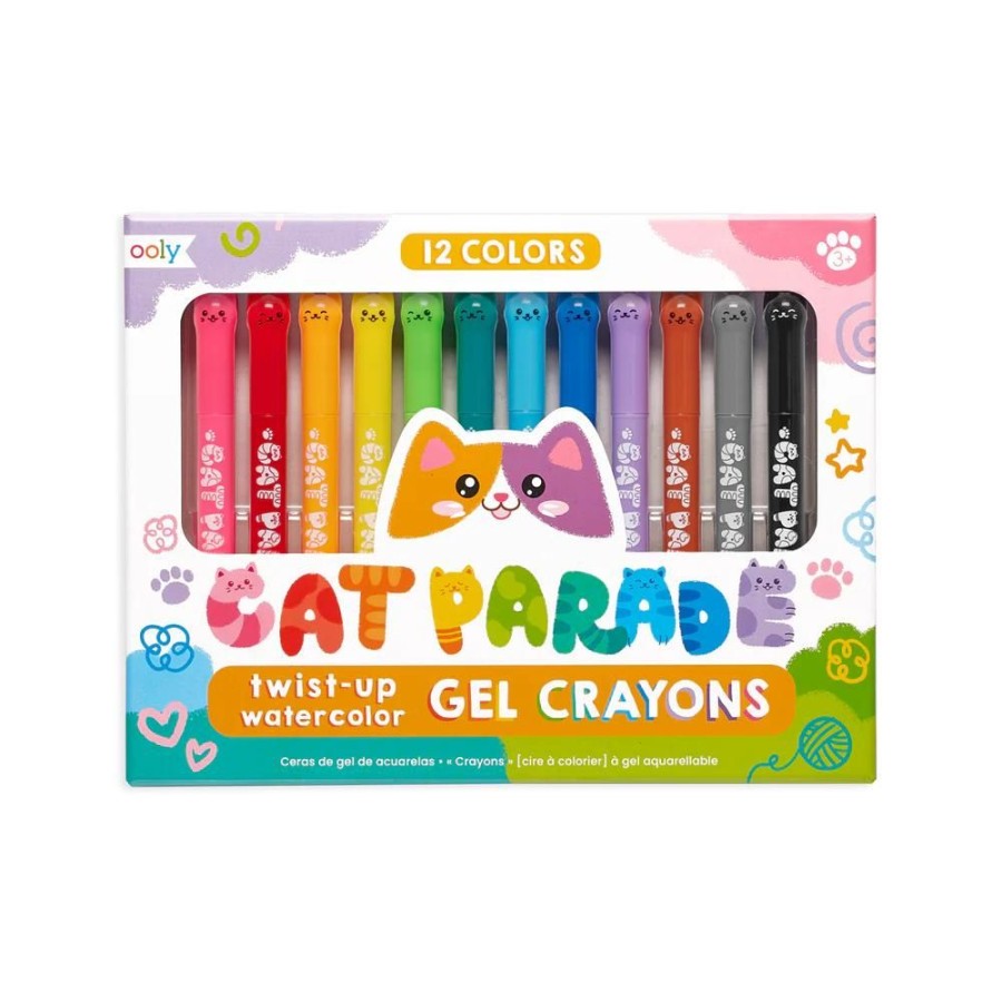 Stationery Charlie Pickles | Cat Parade Gel Crayons (Set Of 12)