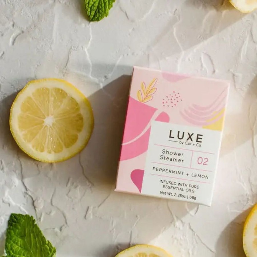 Wellness Charlie Pickles | Luxe Peppermint + Lemon Shower Steamer Fizzy Bomb