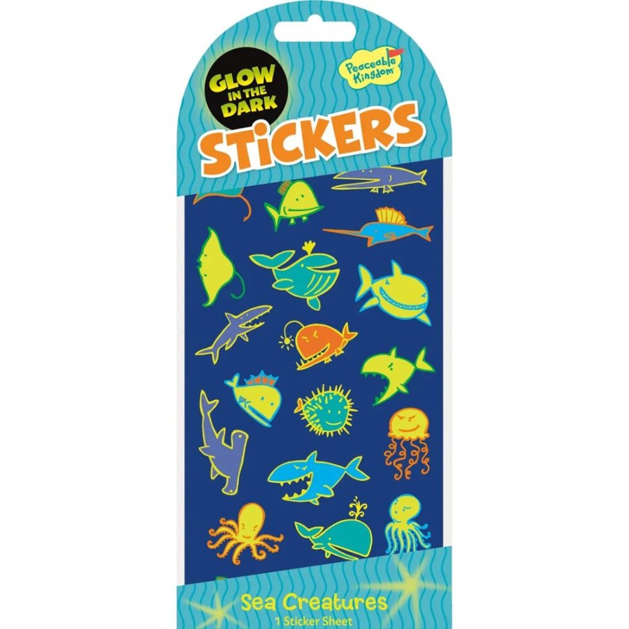 Stationery Charlie Pickles | Glow-In-The-Dark: Sea Creatures Stickers