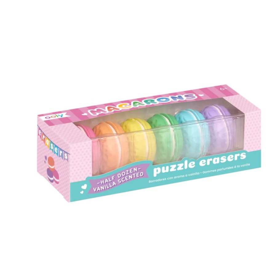 Stationery Charlie Pickles | Macarons Scented Erasers (Set Of 6)