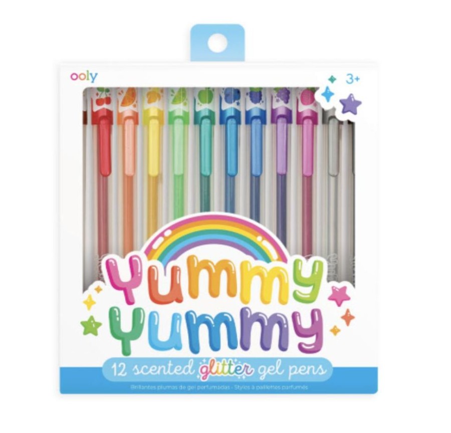 Stationery Charlie Pickles | Yummy Yummy Scented Glitter Gel Pens (Set Of 12)