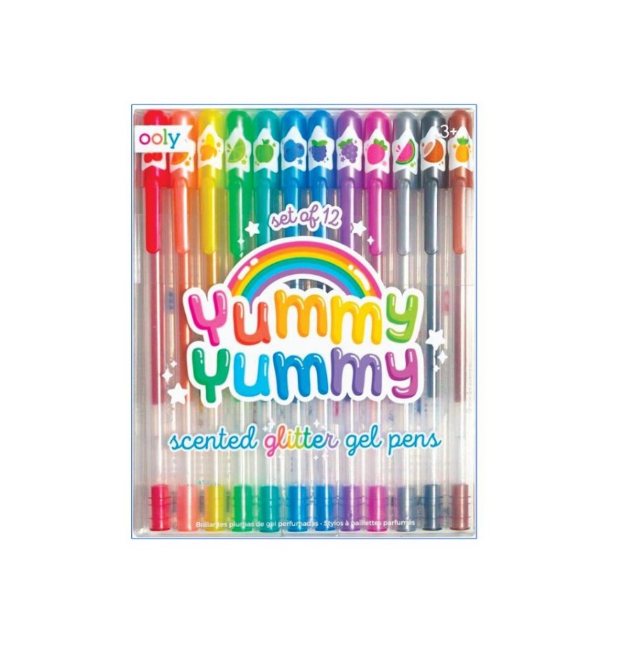 Stationery Charlie Pickles | Yummy Yummy Scented Glitter Gel Pens (Set Of 12)