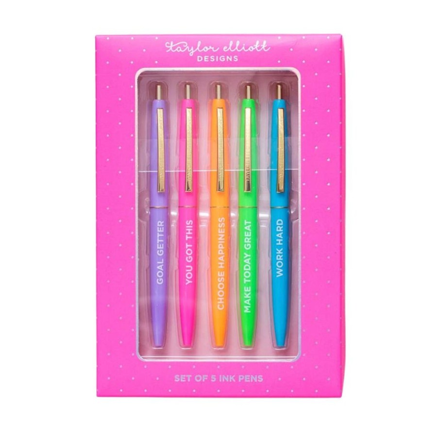 Stationery Charlie Pickles | Motivational Pen Set In Gift Box