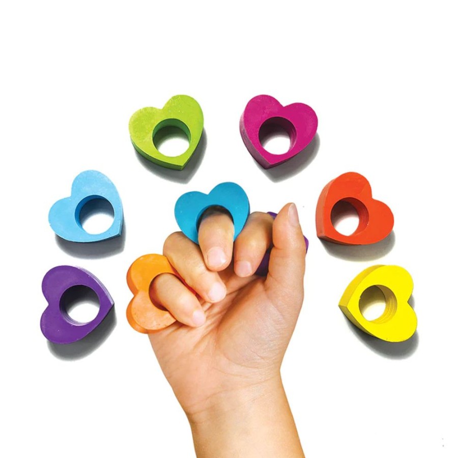 Stationery Charlie Pickles | Heart Ring Crayons (Set Of 6)