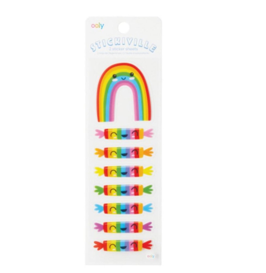 Stationery Charlie Pickles | Stickiville Skinny-Rainbow Candies (Clear)