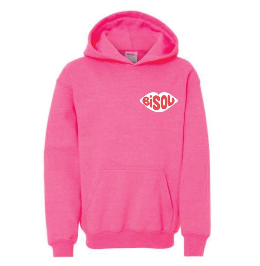 Accessories Charlie Pickles | Bisou, Youth Hoodie Neon Pink